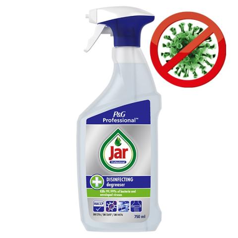 JAR Professional dezinfekční odmašťovač s rozprašovačem 750ml JAR Professional dezinfekční odmašťovač s rozprašovačem 750ml