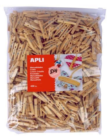 Kolíčky dřevěné JUMBO SET 4,8cm/400ks