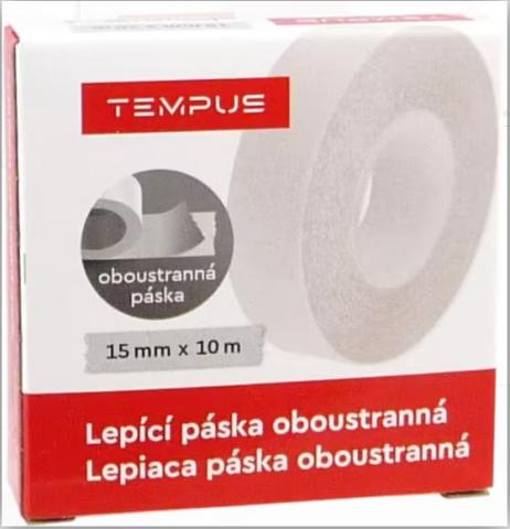 Lepicí páska 15x10m oboustranná
