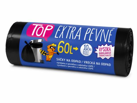 Sáček do koše 60l/10ks LDPE extra pevné