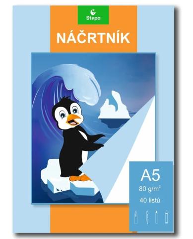 Náčrtník A5/40 listů Náčrtník A5/40 listů