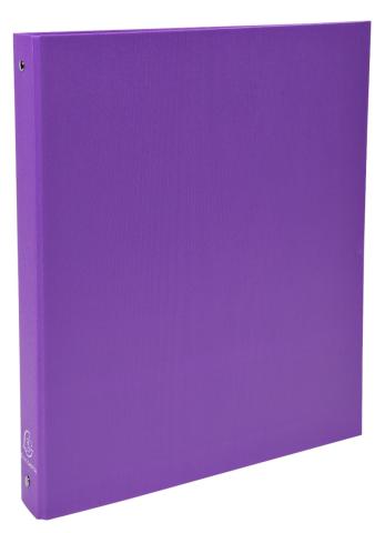 Pořadač A4/4 kroužky 3cm PP fialový