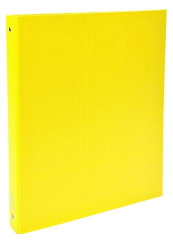 Pořadač A4/4 kroužky 3cm PP žlutý