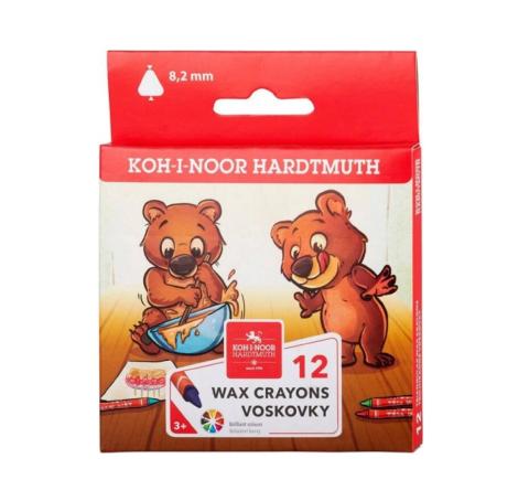 Pastelky voskové 8272 tenké trojhranné Koh-i-noor 12ks
