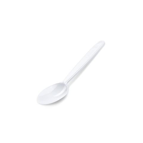 Lžička kávová (PP) opakovaně použitelná bílá 13cm /50ks