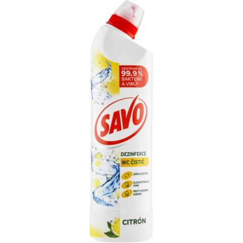 Savo WC gel 700ml žluté citron Savo WC gel 700ml žluté citron
