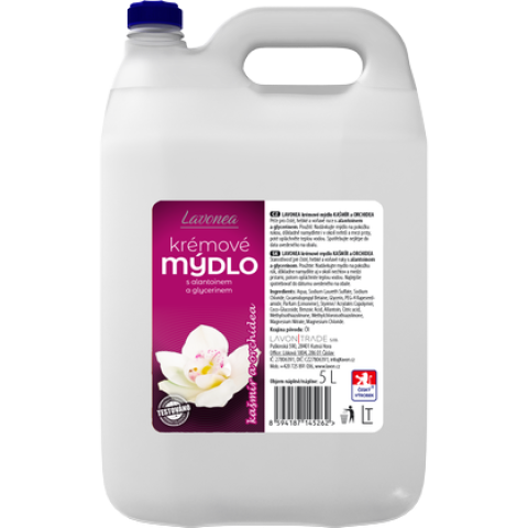 Mýdlo tekuté krémové husté LAVON 5l bílé kašmír a orchidea