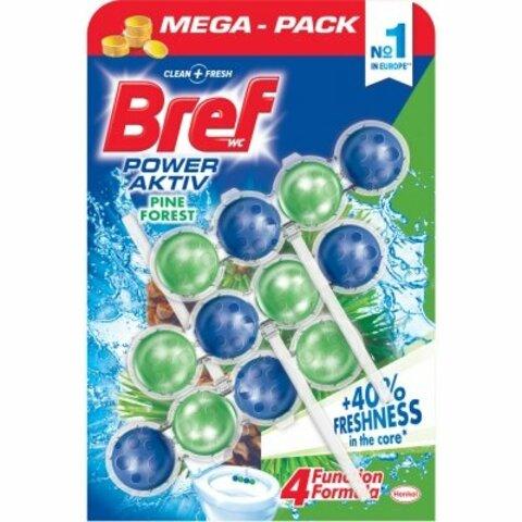 WC závěs BREF power aktiv kuličky 3ks/bal borovice