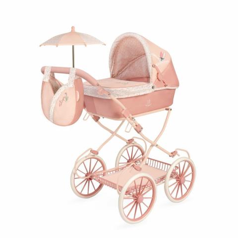 Skládací kočárek pro panenky se slunečníkem a doplňky Tulipe - 81 cm Skládací kočárek pro panenky se slunečníkem a doplňky Tulipe - 81 cm