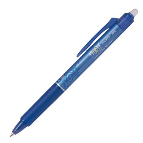 Kuličkové pero PILOT Frixion gumovací modré bez víčka cvakací Clicker 0,5