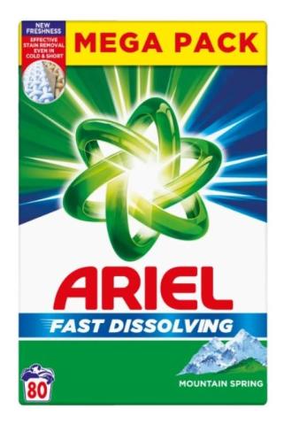 Prášek na praní Ariel 4,4kg/80PD na bílé