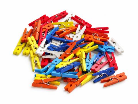 Kolíčky dřevěné barevné 2,5cm/10ks Kolíčky dřevěné barevné 2,5cm/10ks