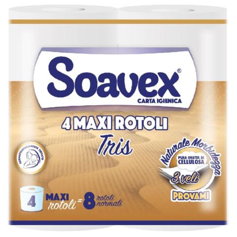 Toaletní papír 200 3vrs. Soavex Tris/návin 17m Toaletní papír 200 3vrs. Soavex Tris/návin 17m