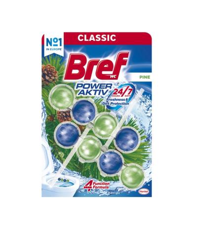 WC závěs BREF power aktiv kuličky 2ks/bal borovice