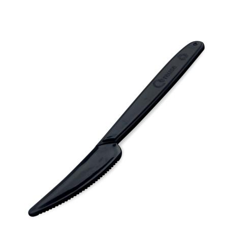 Nůž (PP) opakovaně použitelný černý 18,5cm /50ks