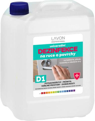 LAVON univerzál dezinfekce na ruce a povrchy 5l