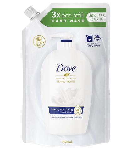 Mýdlo tekuté Dove náhradní náplň 750ml Mýdlo tekuté Dove náhradní náplň 750ml