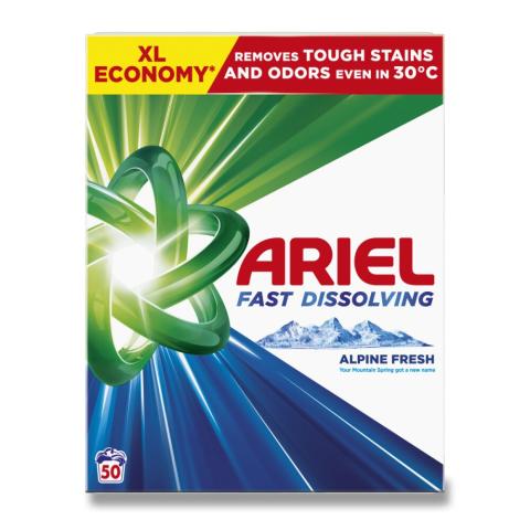 Prášek na praní Ariel 2,75kg/50PD na bílé
