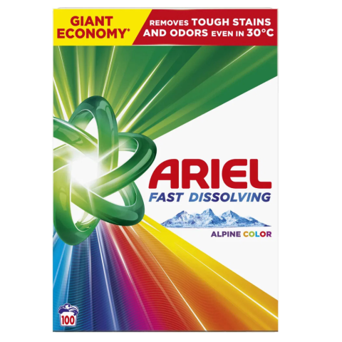 Prášek na praní Ariel 5,5kg/100PD na barevné