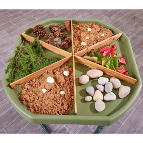 Dřevěný rozdělovač pro MAXI sensorický tác Tuff Tray