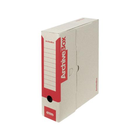 Box archivní plný 33x26x7,5 EMBA červený
