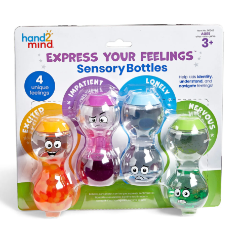 Sensory přesýpací Emoce 4ks Sensory přesýpací Emoce 4ks