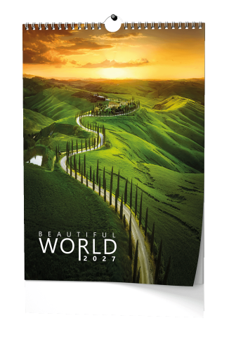 Kalendář nástěnný A3 Beautiful world BNF6 Kalendář nástěnný A3 Beautiful world BNF6