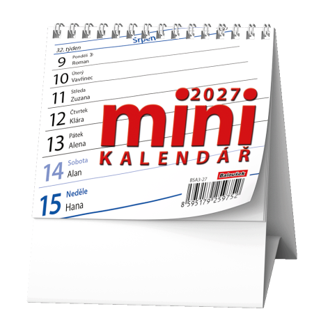 Kalendář stolní pracovní Mini BSA3