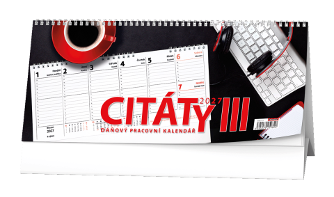 Kalendář stolní pracovní daňový Citáty III.  BSB3