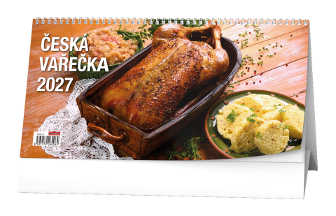 Kalendář stolní žánrový čtrnáctidenní Česká vařečka BSD6