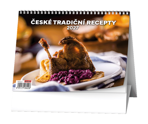 Kalendář stolní žánrový týdenní České tradiční recepty BSD8