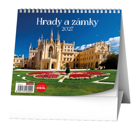 Kalendář stolní Ideál týdenní Hrady, zámky a památky ČR BSL1