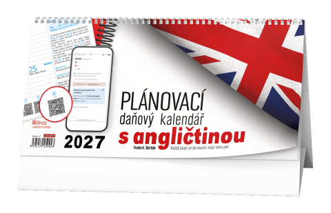 Kalendář stolní pracovní plánovací daňový s angličtinou BSN5
