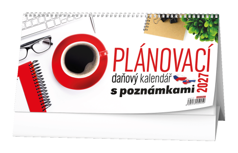 Kalendář stolní pracovní plánovací daňový s poznámkami BSN7
