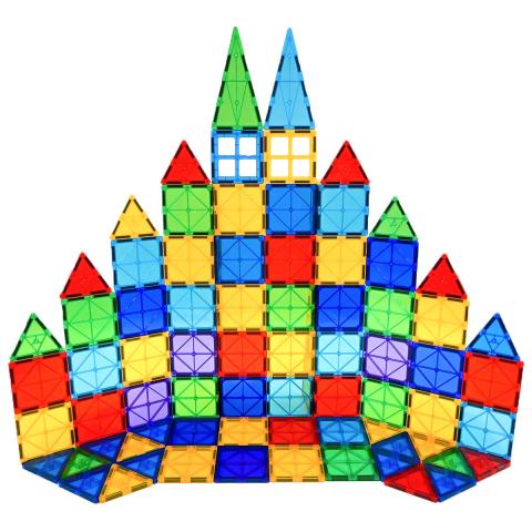 Stavebnice GEM magnetická hra základní barvy 100 dílků
