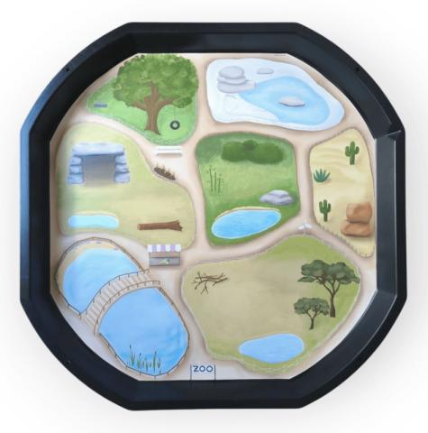 Tématická vložka pro tuffový tác Tuff Tray MINI - ZOO Tématická vložka pro tuffový tác Tuff Tray MINI - ZOO