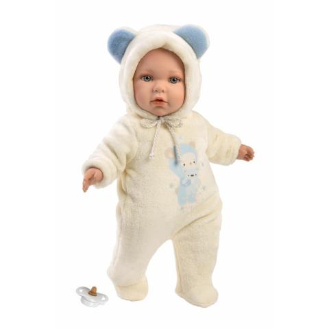 Panenka BABY ENZO 42cm miminko kluk s měkkým látkovým tělem