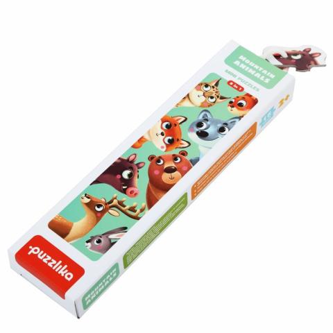 Naučné puzzle 8 dílků Lesní zvířata