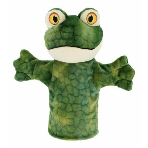Plyšový maňásek na ruku 27cm - žabka