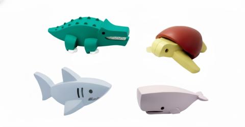 Magnetická skládací 3D zvířátka sada 4ks Moře
