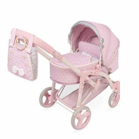 Skládací kočárek pro panenky 3v1 s přenosnou taškou Sophie - 75 cm