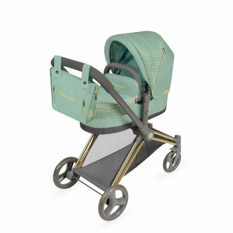 Skládací kočárek pro panenky 3v1 s taškou Capriccio - 73cm Skládací kočárek pro panenky 3v1 s taškou Capriccio - 73cm