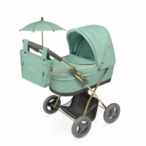 Skládací kočárek pro panenky se slunečníkem a taškou Capriccio - 60cm