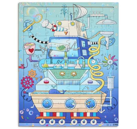 Vzdělávací puzzle vodní stroj 72dílků Vzdělávací puzzle vodní stroj 72dílků