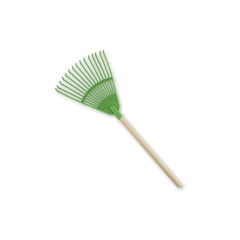Hrábě vějířové s dřevěnou násadou - 75 cm