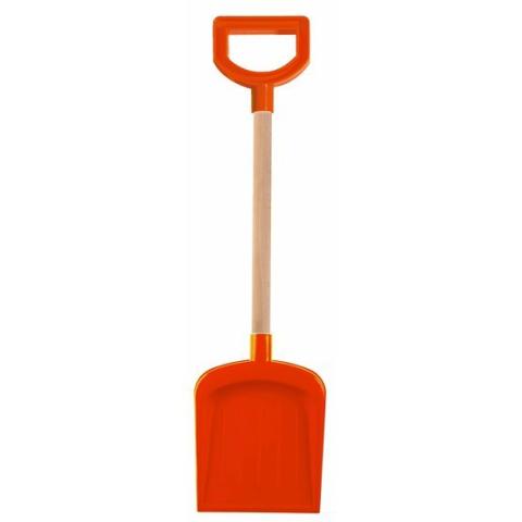 Lopata s dřevěnou násadou a rukojetí - mix barev, 53 cm