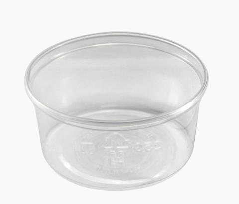 Miska plastová transparentní kulatá 150ml/100ks