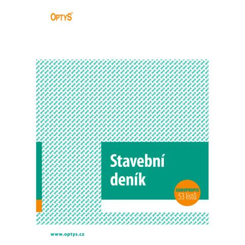 Stavební deník OPT A4 1268 NCR - propisující