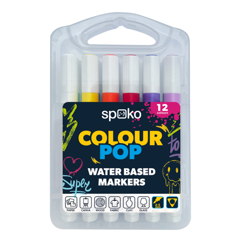 Popisovač akrylový COLOUR POP sada 12ks